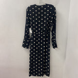 H&M WOMEN'S DRESS black cream S