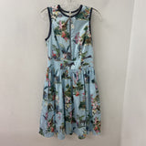 MARC CAIN WOMEN'S DRESS blue pink green 8/3