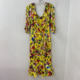SALONI WOMEN'S PARTY DRESS yellow green pink 6