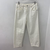 ZARA WOMEN'S JEANS ivory 6