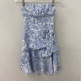 WOMEN'S DRESS blue white XS