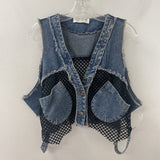 WOMEN'S DENIM JACKET black blue O/S