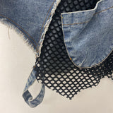 WOMEN'S DENIM JACKET black blue O/S