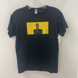 gildan WOMEN'S T-SHIRT black yellow S