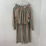 PRIMARK WOMEN'S SUIT/OUTFIT beige green orange S
