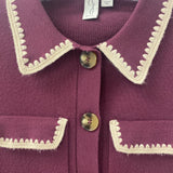 JOIE WOMEN'S CARDIGAN wine beige S