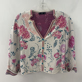 IVKO WOMEN'S CARDIGAN cream pink teal S36