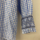 VILAGALLO WOMEN'S BLOUSE/SHIRT blue white navy M/44