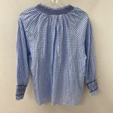 VILAGALLO WOMEN'S BLOUSE/SHIRT blue white navy M/44