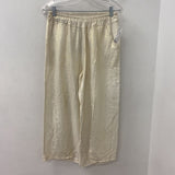 angela mara WOMEN'S PANTS gold beige S