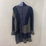made in Italy WOMEN'S COAT blue silver XL/XXL