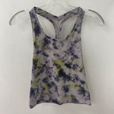 LULULEMON WOMEN'S ACTIVE TOP grey purple lime tie-dye S