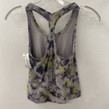 LULULEMON WOMEN'S ACTIVE TOP grey purple lime tie-dye S