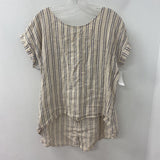 terzo millennio WOMEN'S BLOUSE/SHIRT crema navy stripe M