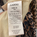 ganni WOMEN'S SKIRT leopard print S/38