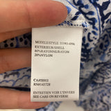 TRIBAL WOMEN'S BLOUSE/SHIRT white blue floral print M