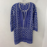 ISABEL MARANT ETOILE WOMEN'S DRESS blue white pattern L