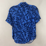 TALBOTS WOMEN'S BLOUSE/SHIRT blue floral S