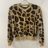 ZARA WOMEN'S CARDIGAN leopard print S