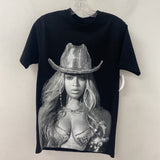 WOMEN'S T-SHIRT black white S