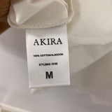 WOMEN'S BLOUSE/SHIRT ivory brass M