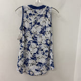 JOSEPH RIBKOFF WOMEN'S TOP blue grey print 8