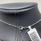 WOMEN'S NECKLACE steel w/bling