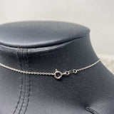 925 WOMEN'S NECKLACE silver red clear