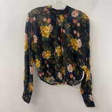 DYNAMITE WOMEN'S BLOUSE/SHIRT NAVY MULTI COLOUR FLORAL S