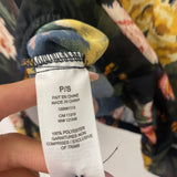 DYNAMITE WOMEN'S BLOUSE/SHIRT NAVY MULTI COLOUR FLORAL S