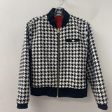ADIDAS WOMEN'S BLAZER/JACKET white black houndstooth XS