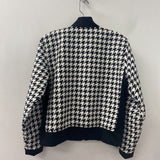 ADIDAS WOMEN'S BLAZER/JACKET white black houndstooth XS