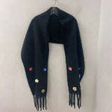 WOMEN'S SCARF/SHAWL black multi colour floral