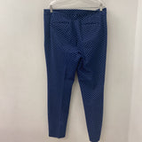 TALBOTS WOMEN'S PANTS navy white dots 12