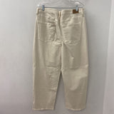 AMERICAN EAGLE WOMEN'S JEANS cream 14 short