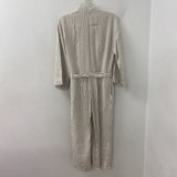 Club Monaco WOMEN'S JUMPSUIT white taupe stripe 2