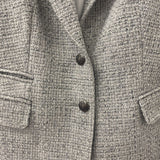 Banana Republic WOMEN'S BLAZER/JACKET grey black white 10