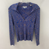 VERONICA BEARD WOMEN'S SWEATER blue orange mix M