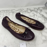 SAM EDELMAN WOMEN'S FLATS maroon 7.5