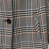 OLSEN WOMEN'S COAT white black red blue houndstooth S-M/8