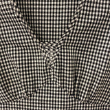 ICONE simons WOMEN'S DRESS black white gingham S