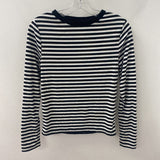 TOPSHOP WOMEN'S T-SHIRT white black sripe 2