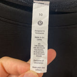 LULULEMON WOMEN'S ACTIVE TOP black 10
