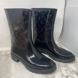 LOUIS VUITTON WOMEN'S FOOTWEAR black glossy 39