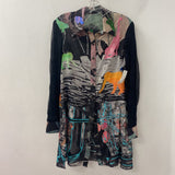 SAVE THE QUEEN WOMEN'S DRESS black multi clour M