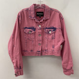 JUICY COUTURE WOMEN'S DENIM JACKET pink blue L