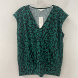 CLEO WOMEN'S TANK/CAMI green black print L