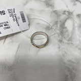 925 WOMEN'S RING silver gold 6.25