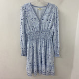 MAX STUDIO WOMEN'S DRESS blue floral print M