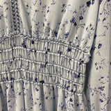 MAX STUDIO WOMEN'S DRESS blue floral print M